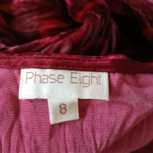 Vintage Red Velvet Maxi Dress Silk Blend Whimsigoth Burnout - Picture 8 of 15